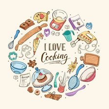 Схема вышивки «recipe book»