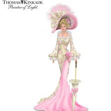 Схема вышивки «Девушка от Кинкейда»