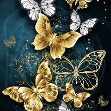 Схема вышивки «Бабочки»