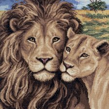 Схема вышивки «Львы»