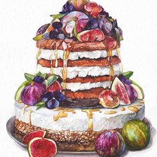 Схема вышивки «Торт»