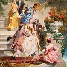 Схема вышивки «Прогулка»