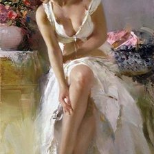 Схема вышивки «мадам»