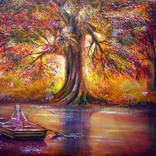 Схема вышивки «Дивная река»