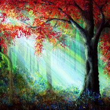 Схема вышивки «Осень в волшебном лесу»