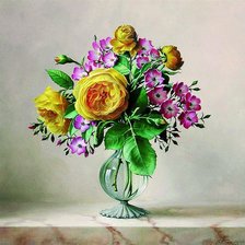 Схема вышивки «Розы»