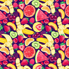 Схема вышивки «Фрукты»