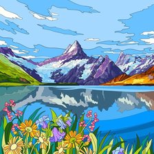 Схема вышивки «природа»