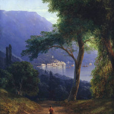 Схема вышивки «Вид из Ливании. Айвазовский»