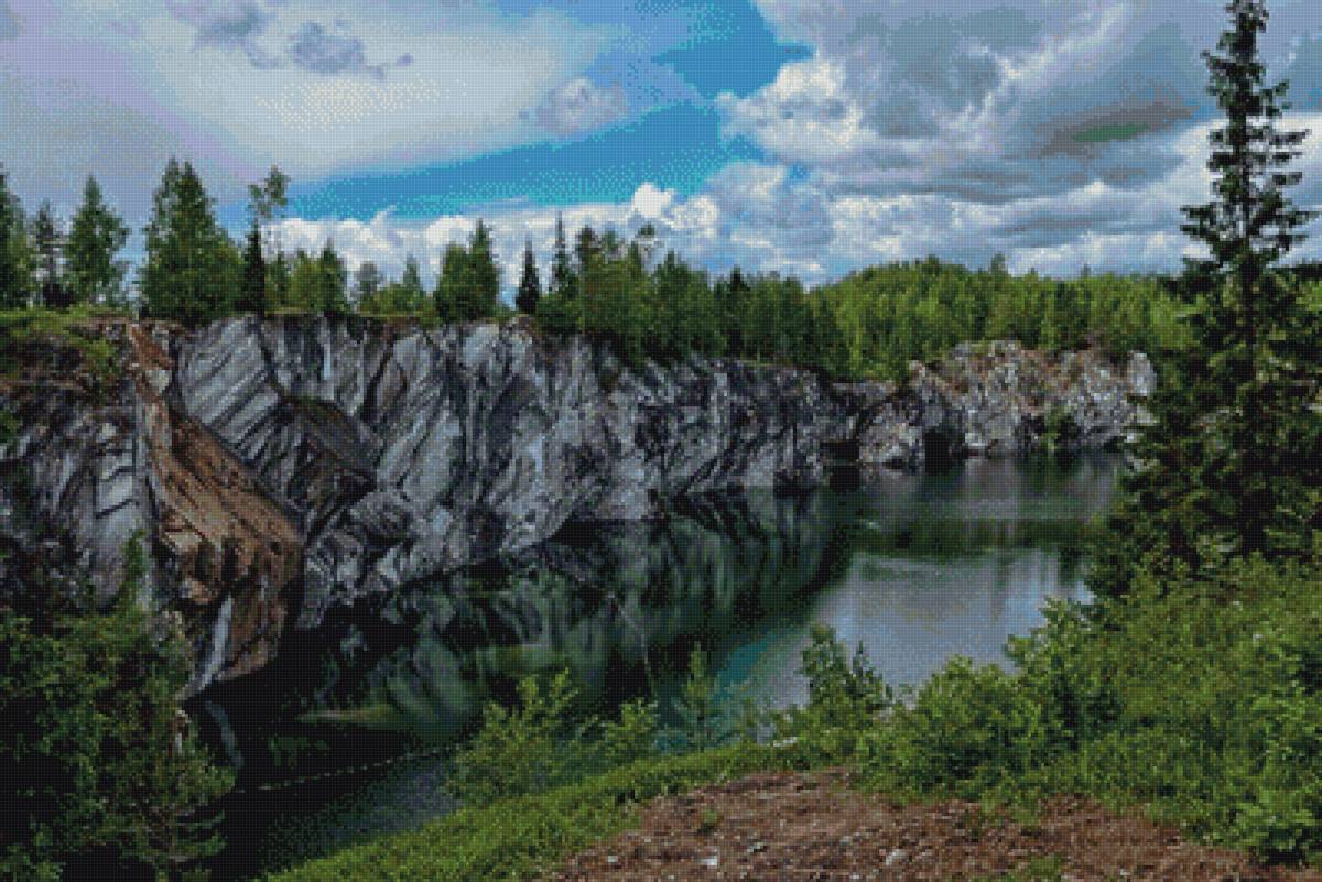 карелия - пейзаж, вода, лес, утро, дерево - предпросмотр