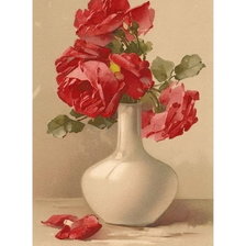 Схема вышивки «Красные Розы»