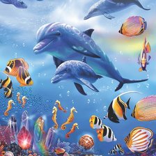 Схема вышивки «Подводный мир»