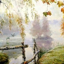 Схема вышивки «Пейзаж»