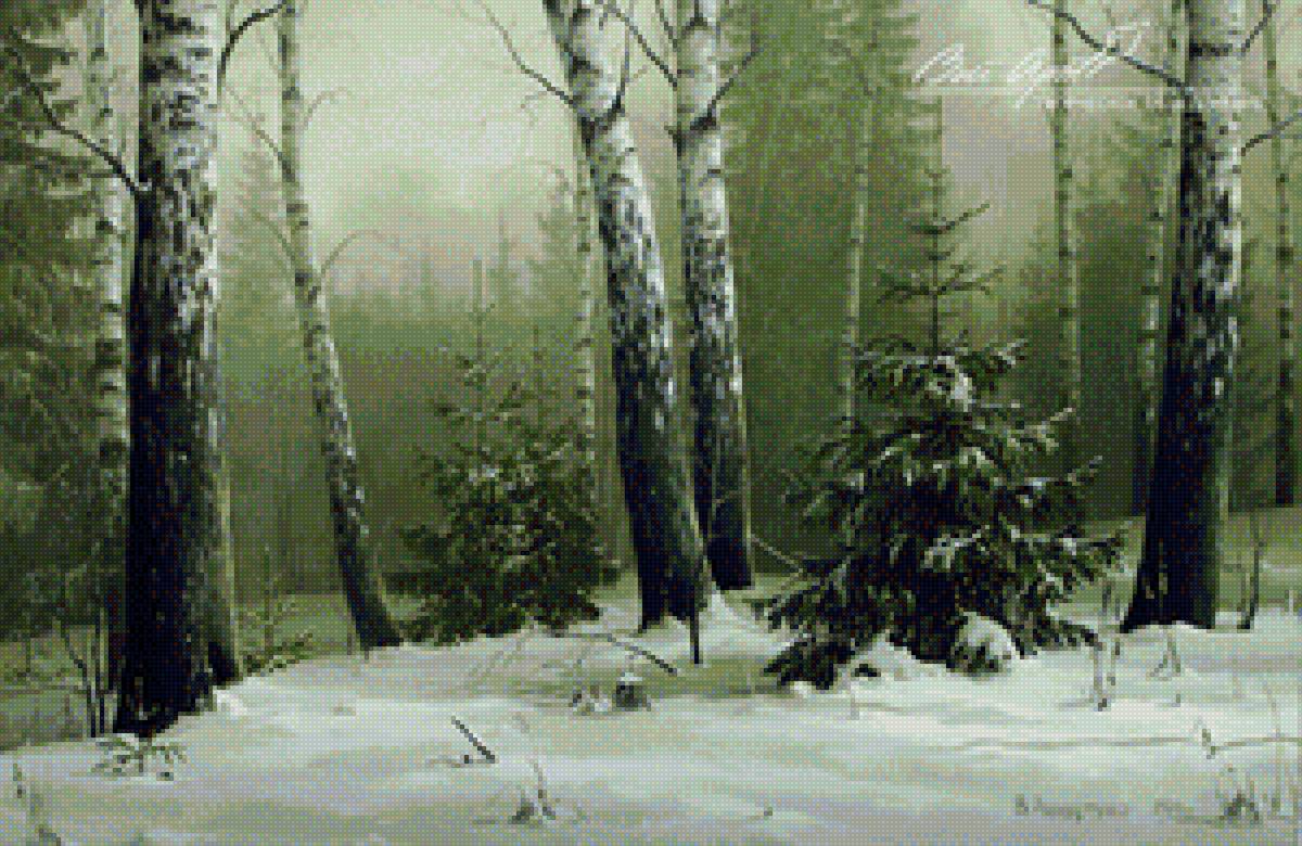 Пейзаж - зима - предпросмотр