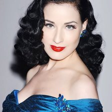 Схема вышивки «Королева Бурлеска Дита фон Тиз»