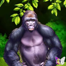 Схема вышивки «Горила»