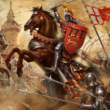 Схема вышивки «Сражение»