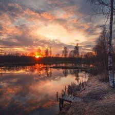 Схема вышивки «утро»