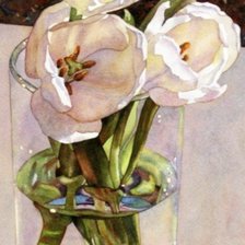 Схема вышивки «Тюльпаны»