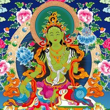 Схема вышивки «Зелёная тара»