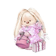 Схема вышивки «Зайка ми с чемоданом»