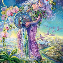 Схема вышивки «Водолей. Джозефина Волл»