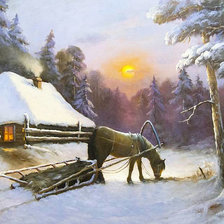 Схема вышивки «Пейзаж»