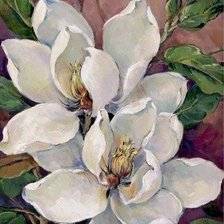 Схема вышивки «гардения»