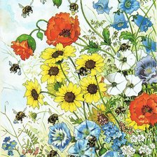 Схема вышивки «полевые цветы»
