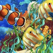 Схема вышивки «подводное царство»