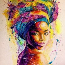 Схема вышивки «Mujer»