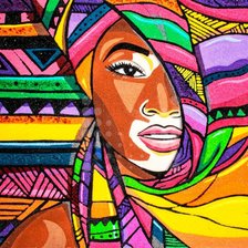 Схема вышивки «Африканка»