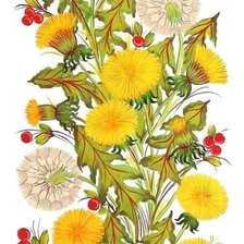 Схема вышивки «одуванчики»