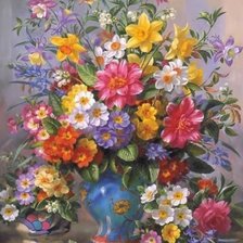 Схема вышивки «Цветочный натюрморт»