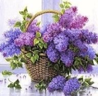 Схема вышивки «Сирень»