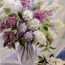 Схема вышивки «Сирень»