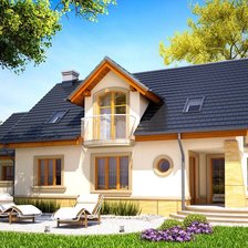 Схема вышивки «одноэтажный дом»