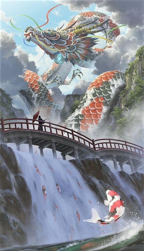 Дракон - рыба, дракон - оригинал