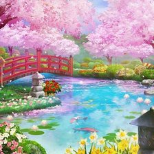 Схема вышивки «Парк»