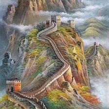 Схема вышивки «Китайская стена»