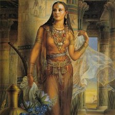 Схема вышивки «Египетская красавица»