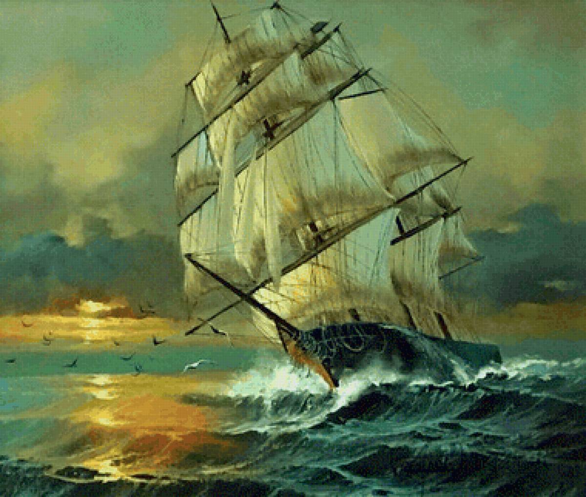 Море 2 - корабль, море - предпросмотр