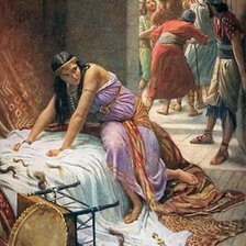 Схема вышивки «Самсон и Далила»