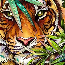 Схема вышивки «Tiger»