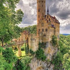 Схема вышивки «Замок Лихтенштайн - Германия»