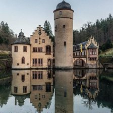 Схема вышивки «Замок Меспельбруннх - Германия»