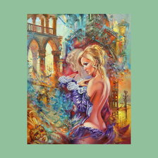 Схема вышивки «девушка 6»