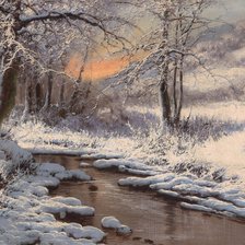 Схема вышивки «зима»