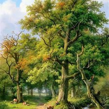 Схема вышивки «Пейзаж»