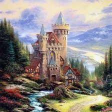 Схема вышивки «Замок»